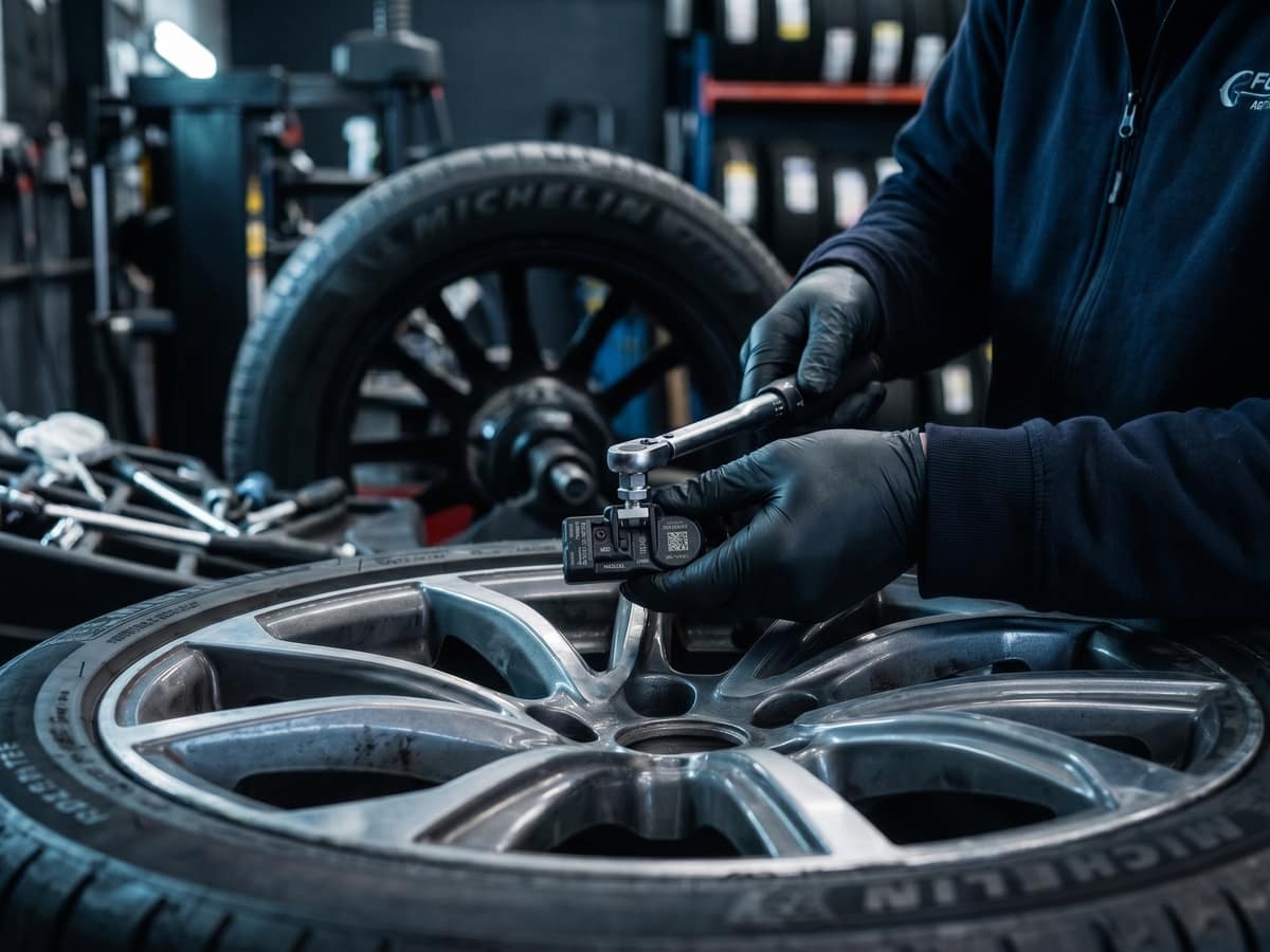 Capteur de pression de pneus (TPMS) — installation sur la jante